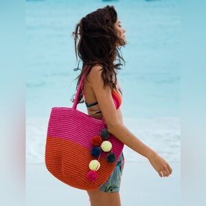 Billabong Heart N Soul Straw Tote Bag